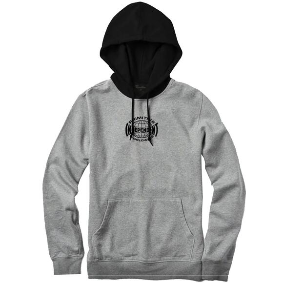 Primitive Men's X Independent Skateboard Truck Global Two Tone Hoodie Sweatshirt - Picture 2 of 2